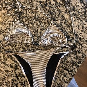 Navy & white Triangl bikini